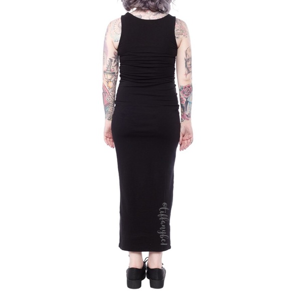 ➕ Size Iridescent Skeleton Maxi Dress - Picture 2 of 5
